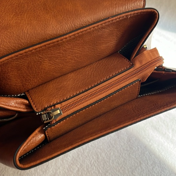 Convertible Brown/Cheetah Backpack Purse - Picture 7 of 13